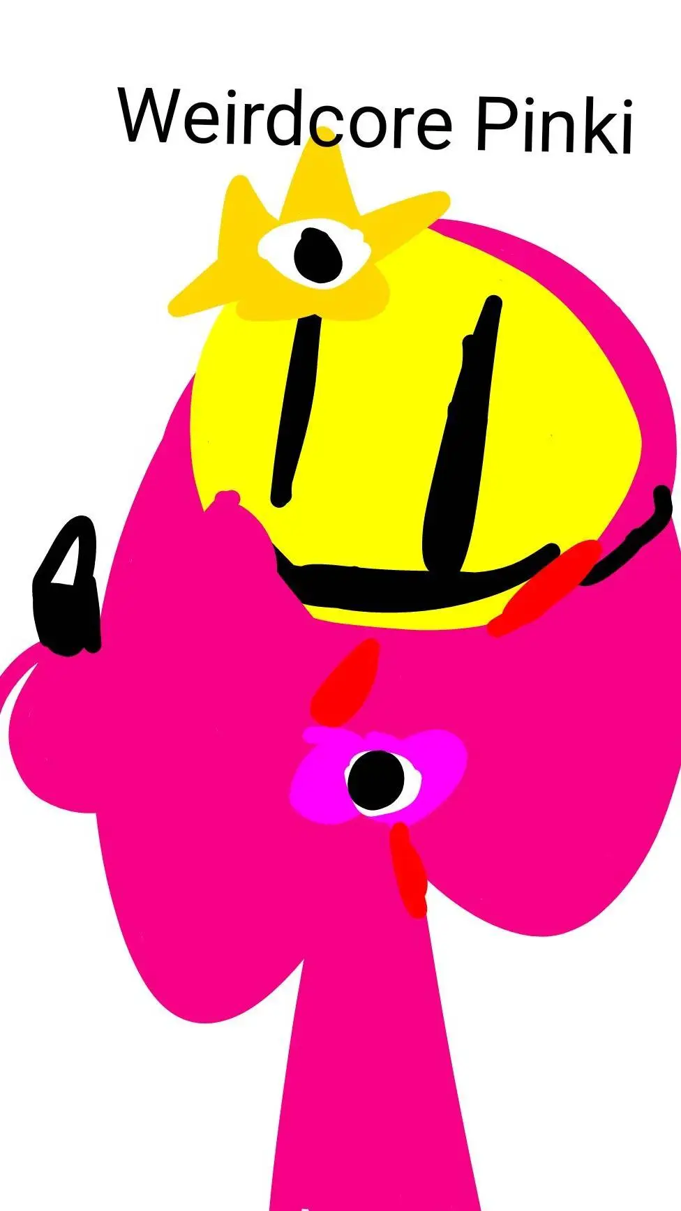 ai character: Weirdcore Pinki background