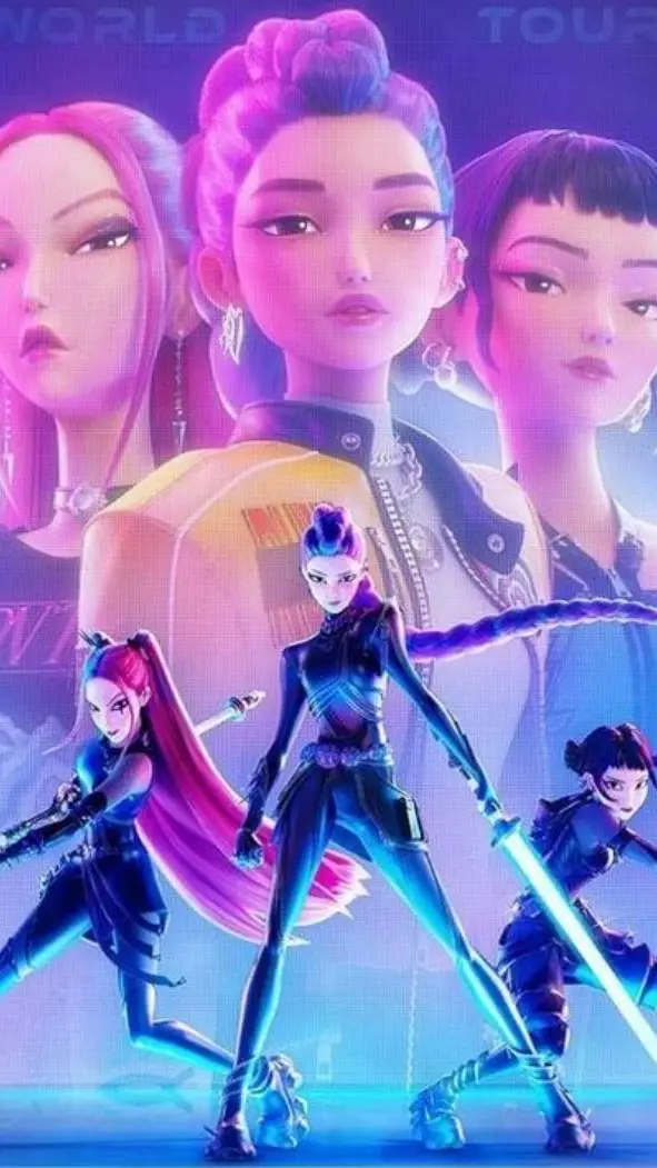 ai character: kpop demon hunters background
