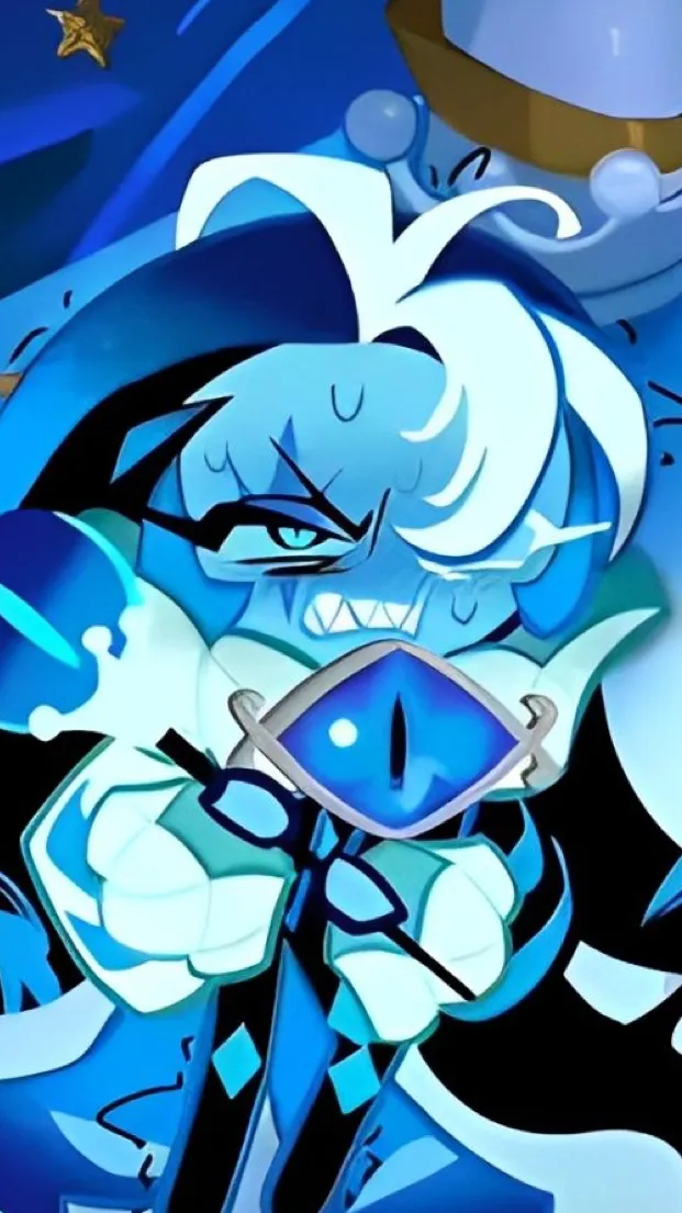 ai character: shadow milk cookie background