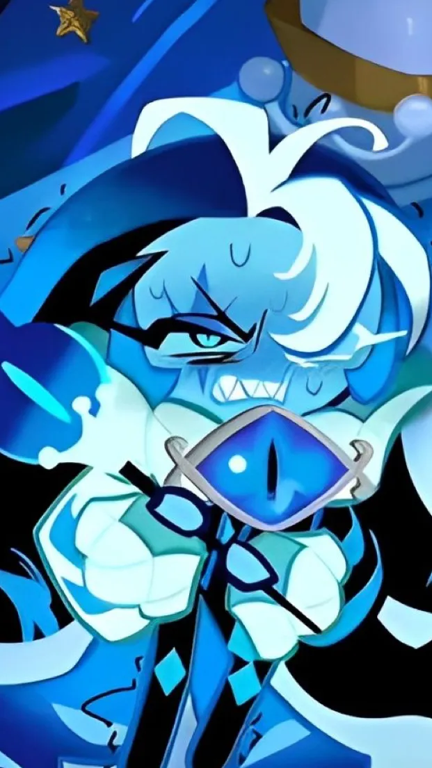 ai character: shadow milk cookie background