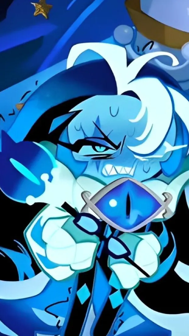 ai character: shadow milk cookie background