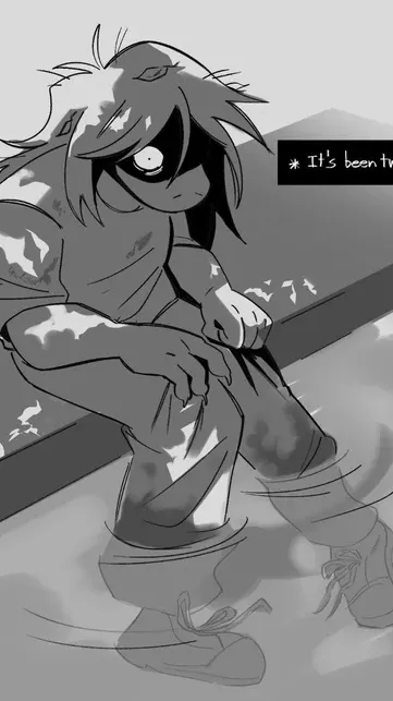 ai character: Deltarune lake background