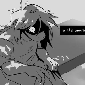 chat with ai character: Deltarune lake