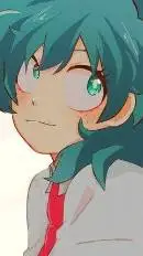 ai character: girl Deku background