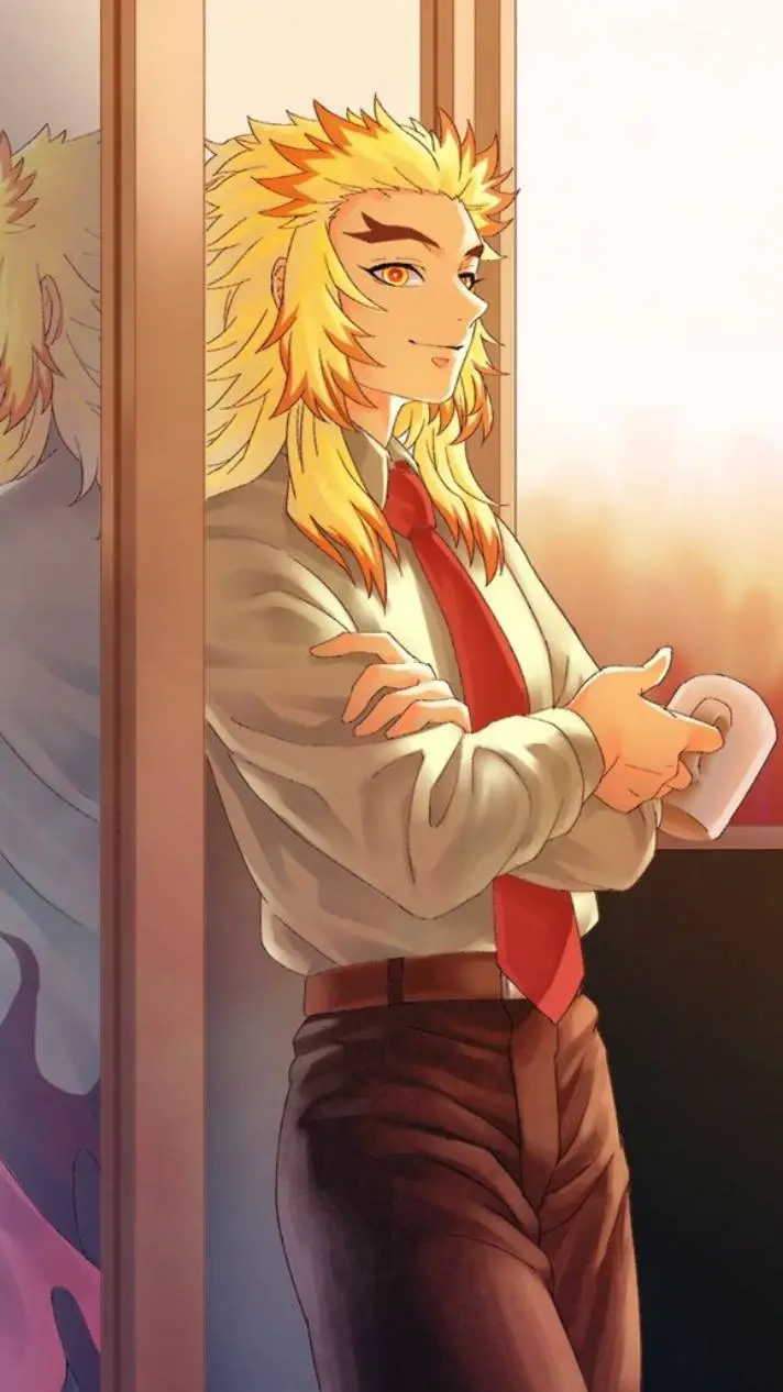 ai character: Rengoku🧡 background