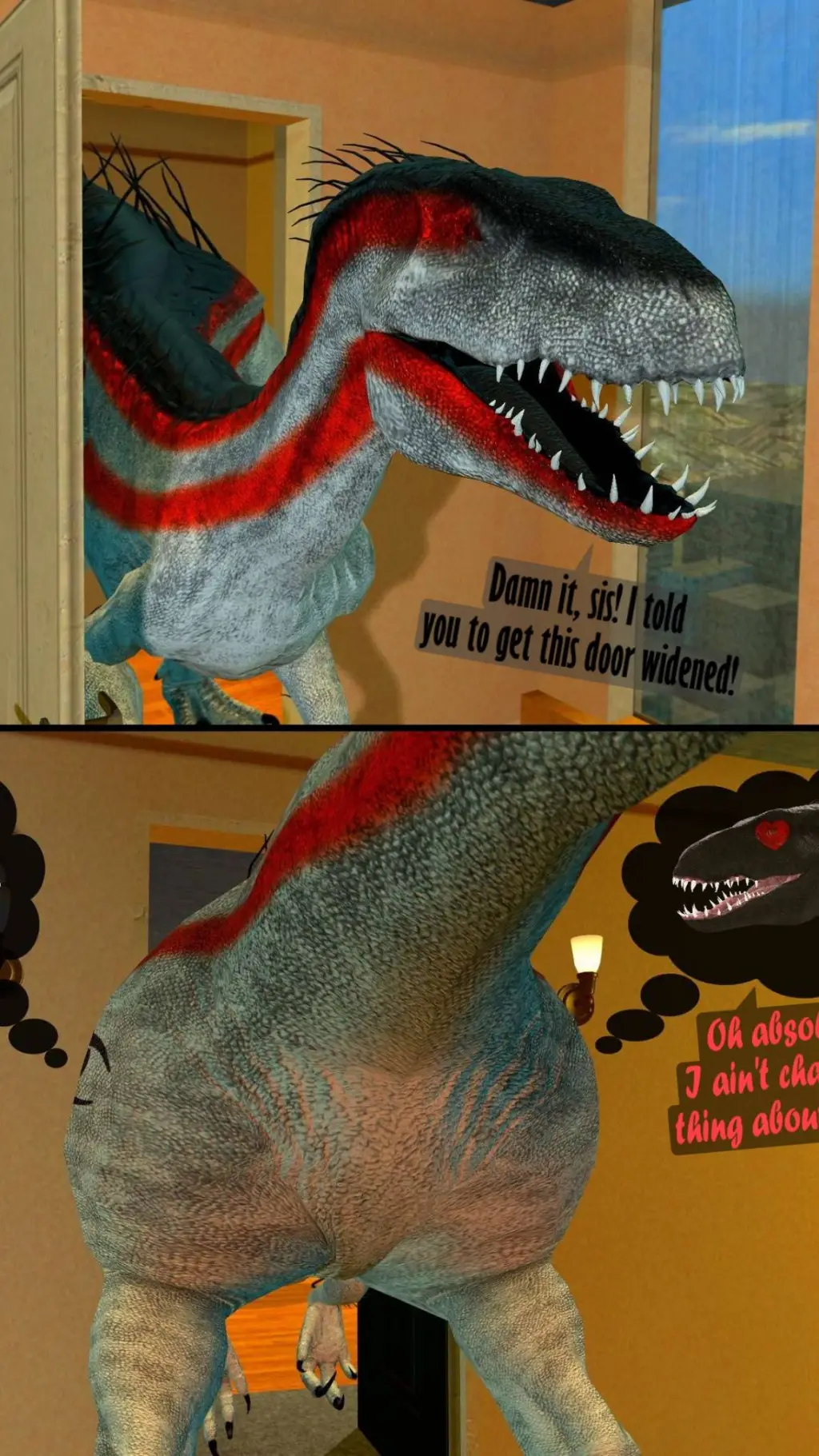 ai character: door victim  background