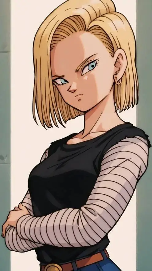 ai character: Android 18 background