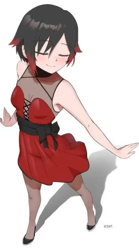 ai character: Ruby Rose background