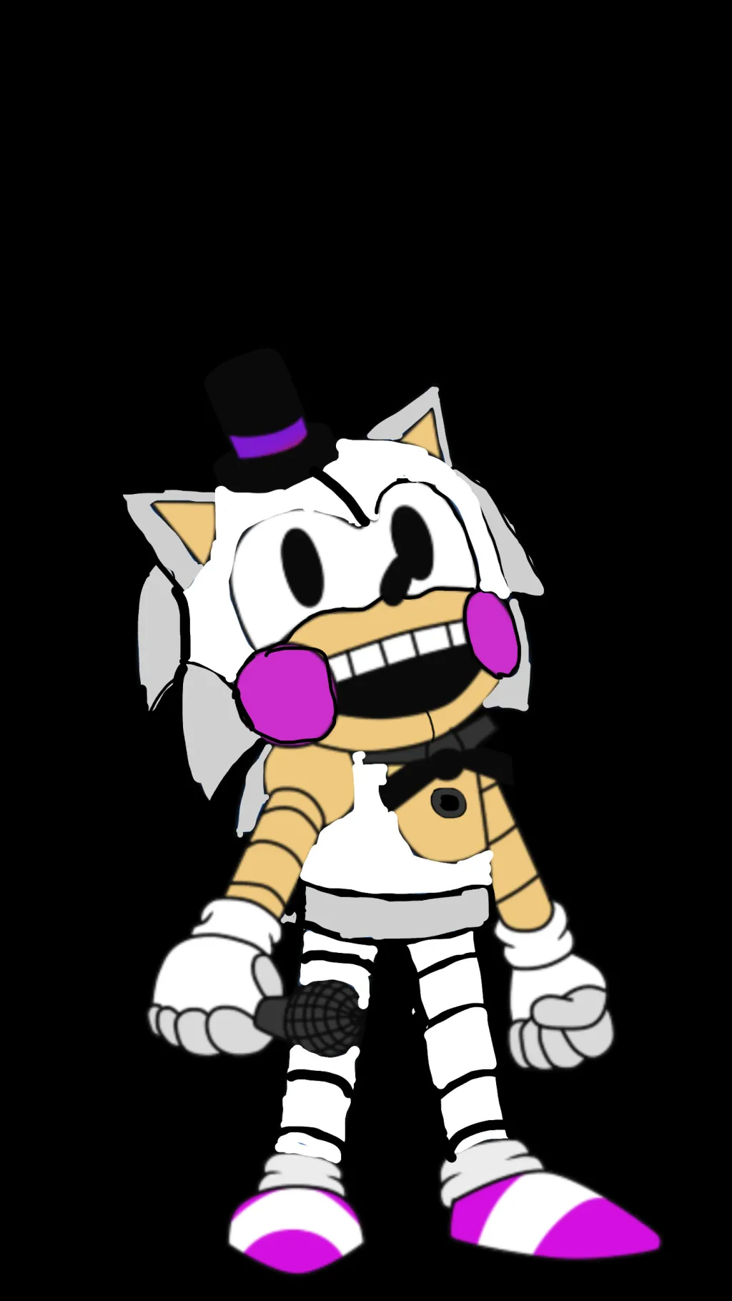 ai character: Funtime sonic background