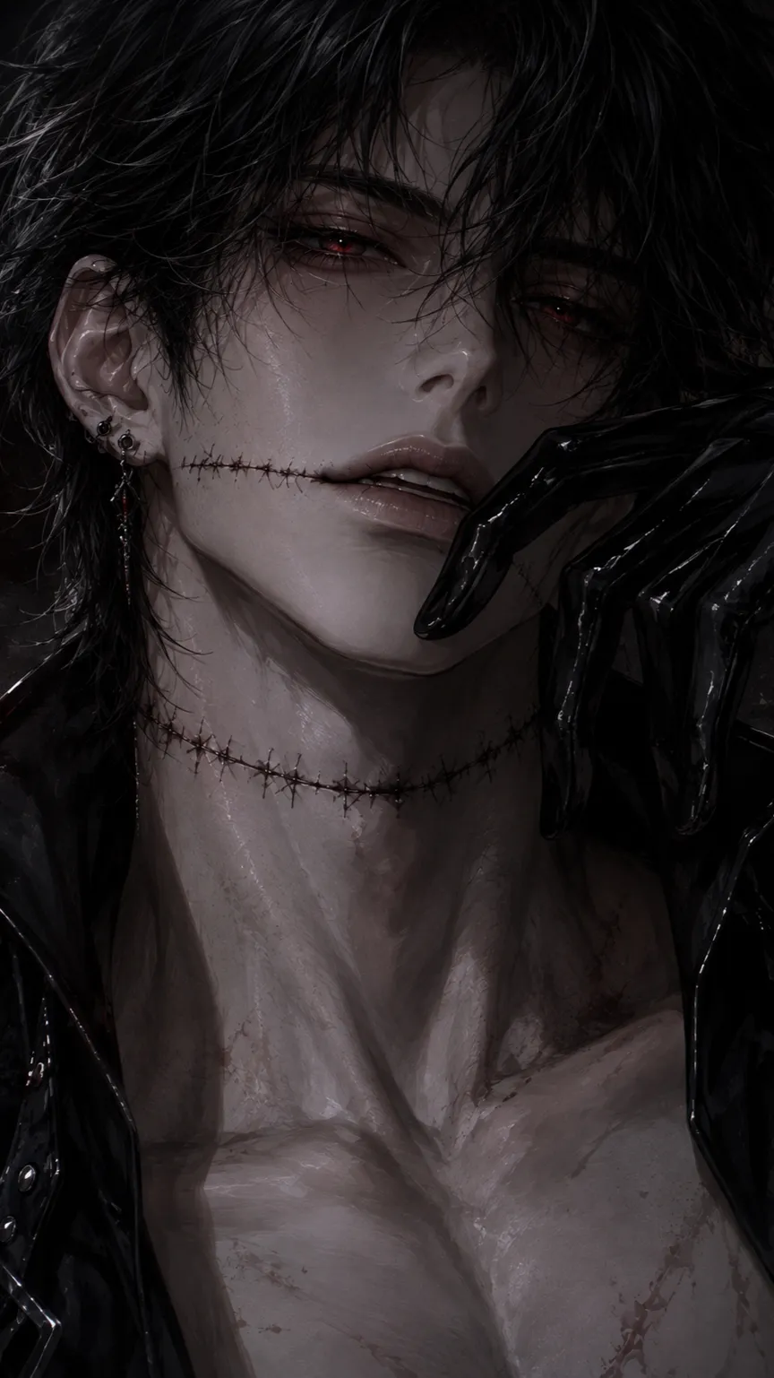 ai character: Grey background