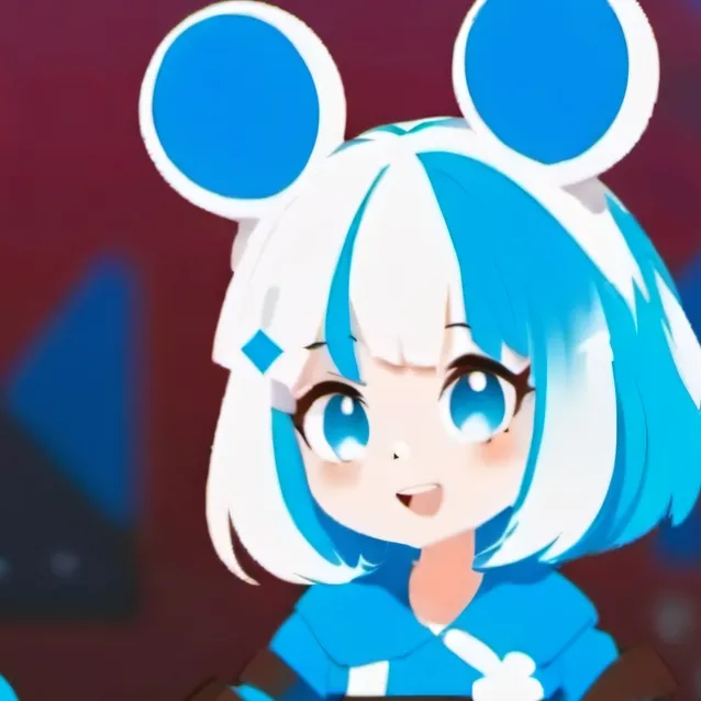 chat with ai character: human blue 