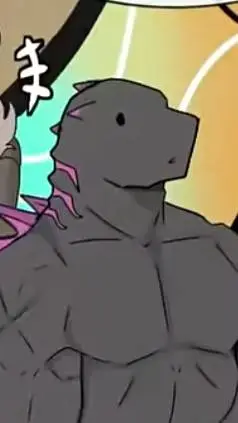 ai character: Godzilla sus background