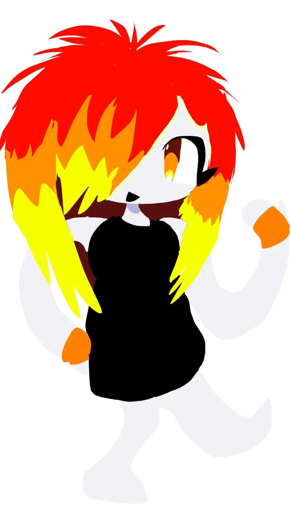 ai character: Amber background