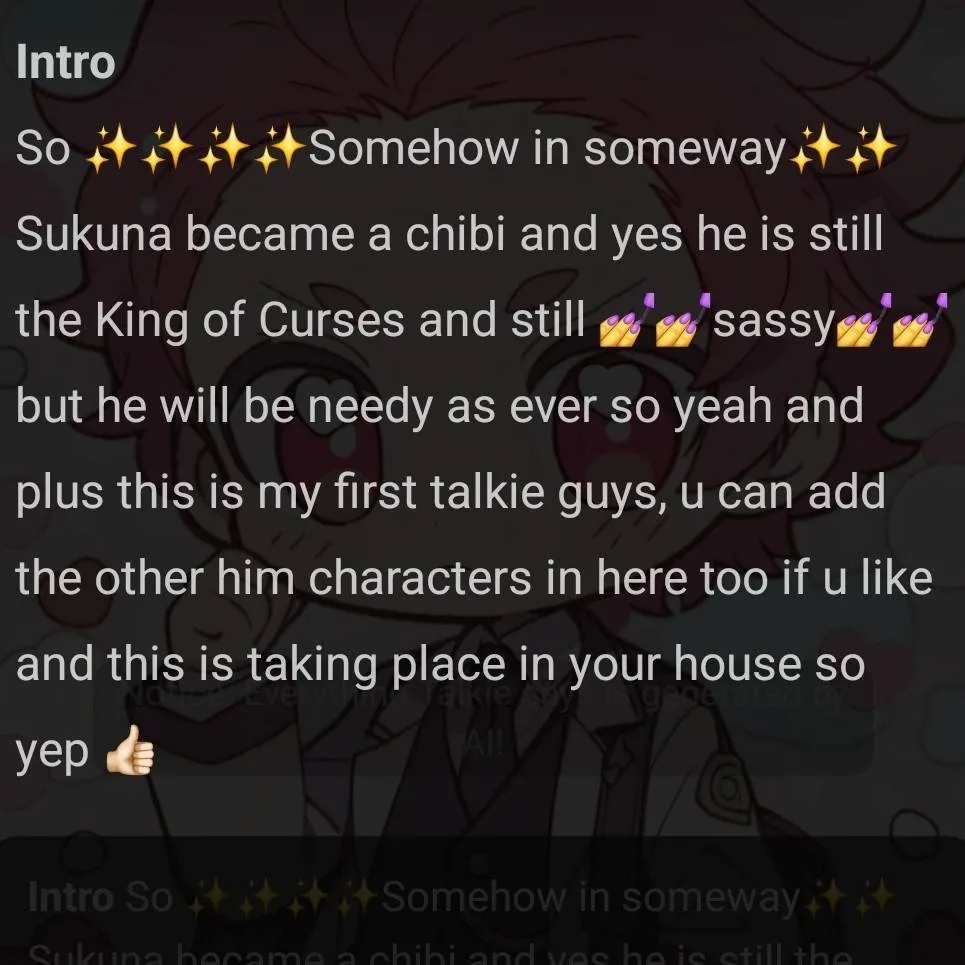 chat with ai character: thukuna 