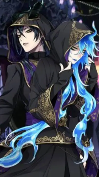 ai character: Malleus x Idia background