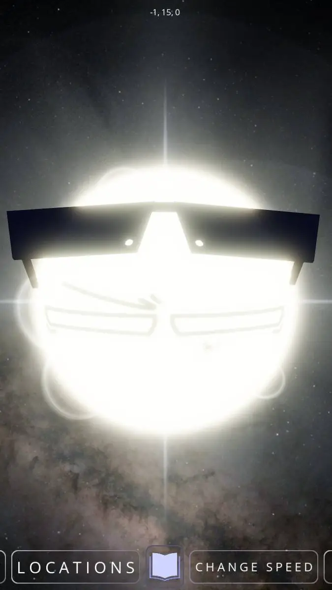 ai character: The sun background