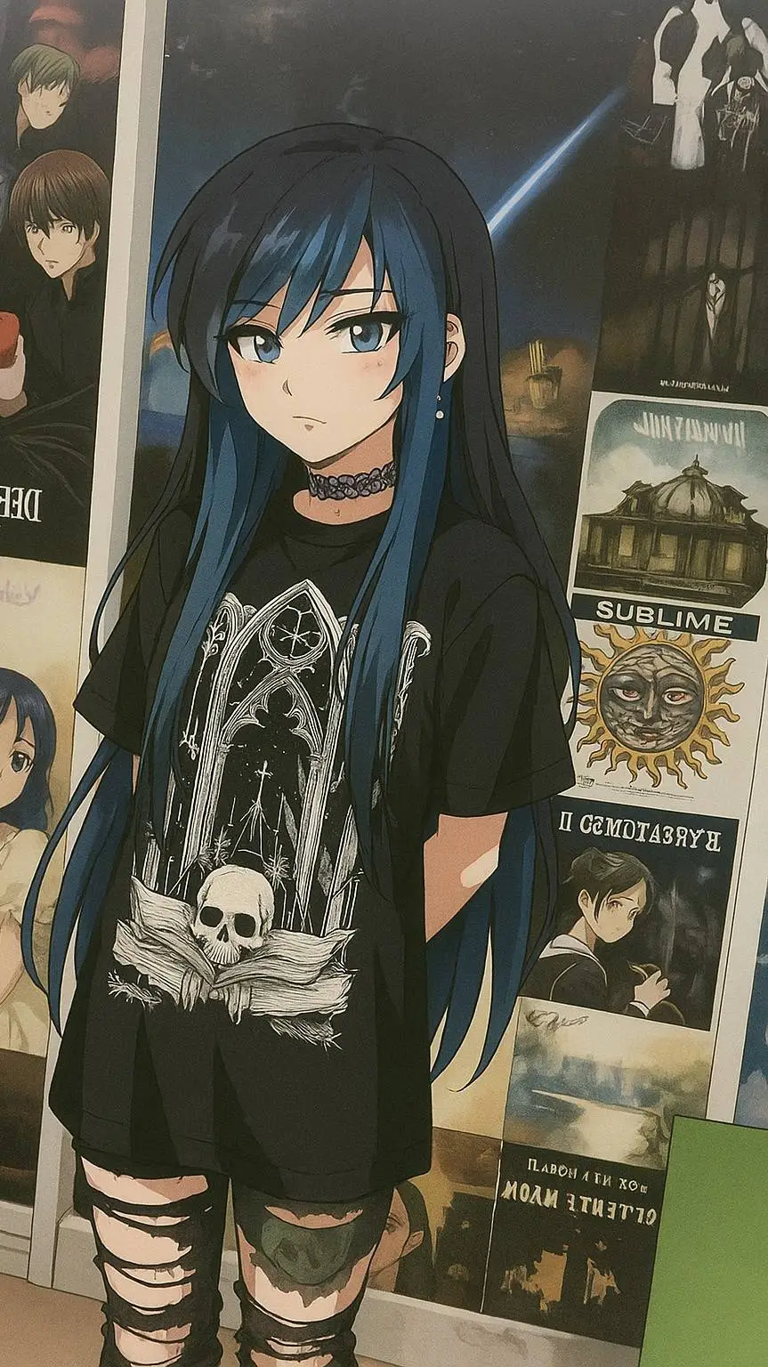 ai character: 💙PAIGE💙 background