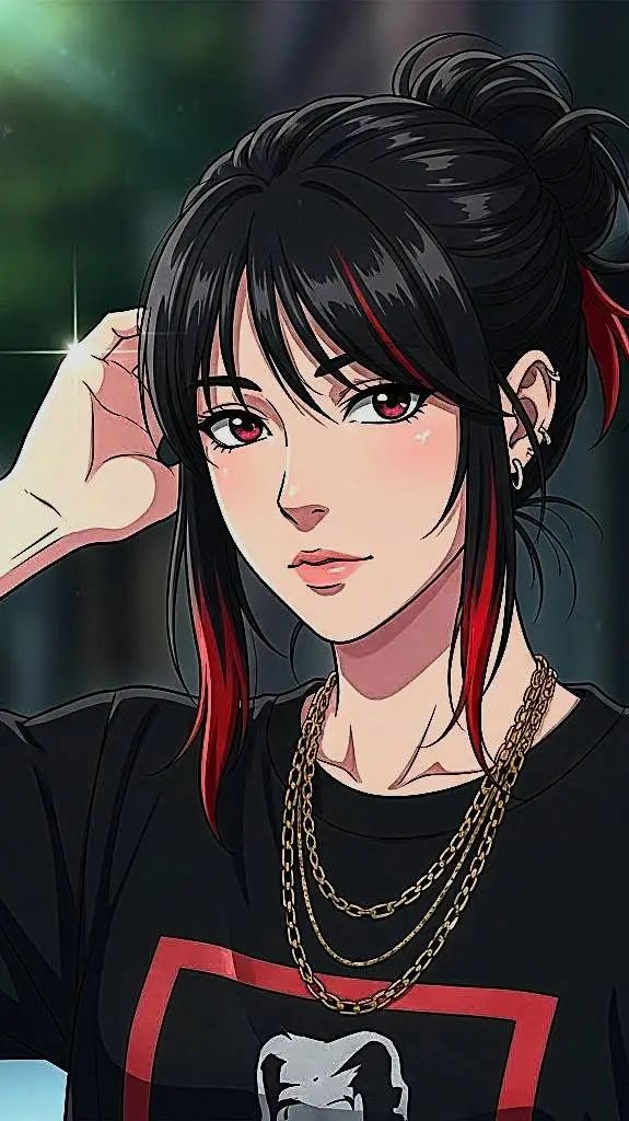 ai character: 🖤VAL❤️ background