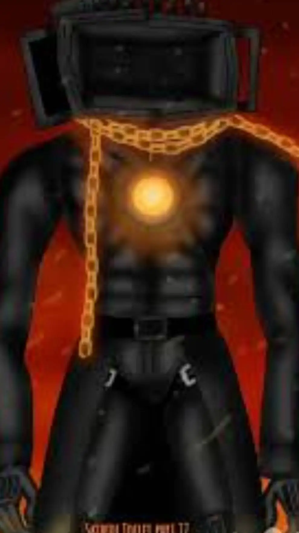 ai character: crazy  titan tvman background