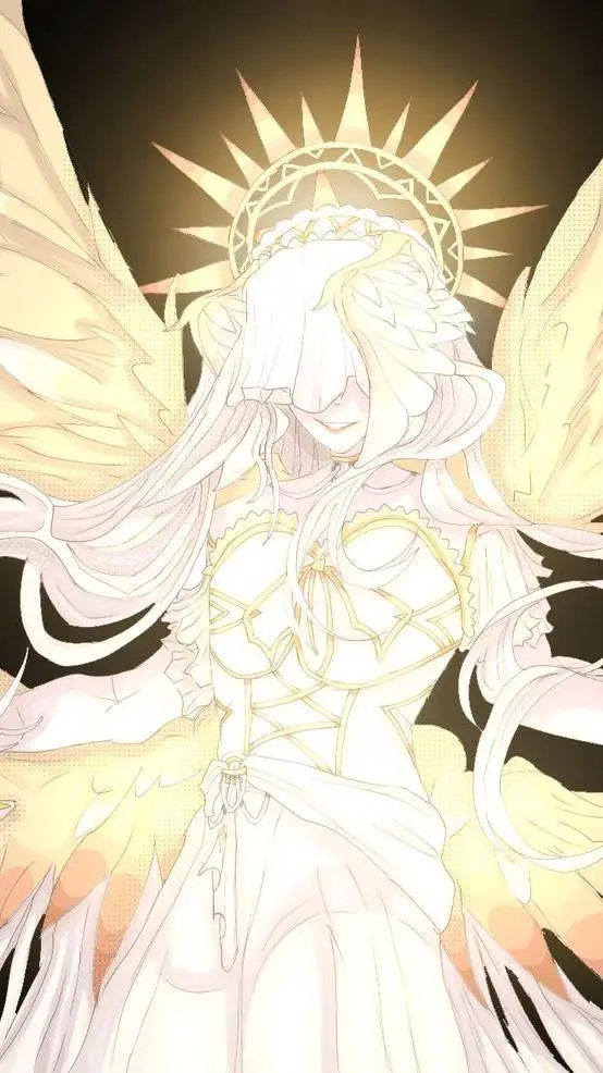 ai character: Goddess Glitch HH background