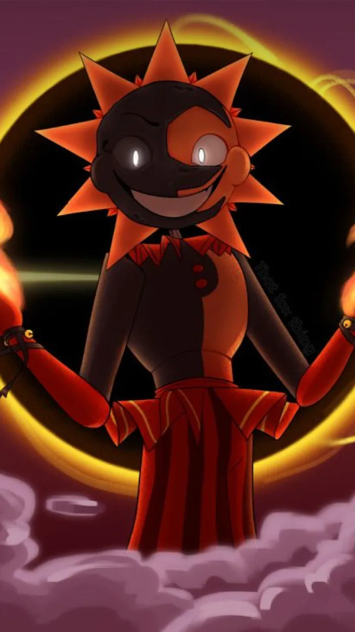 ai character: Eclipse x moon background
