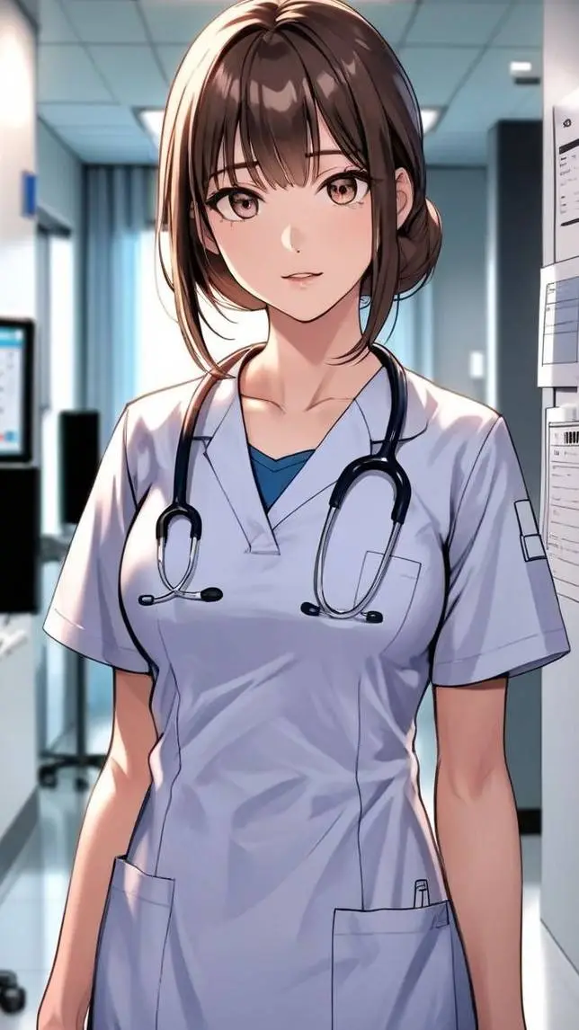 ai character: Nurse zoey background