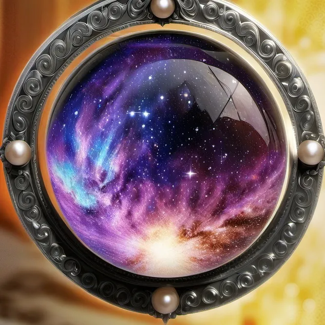 chat with ai character: Universe necklace