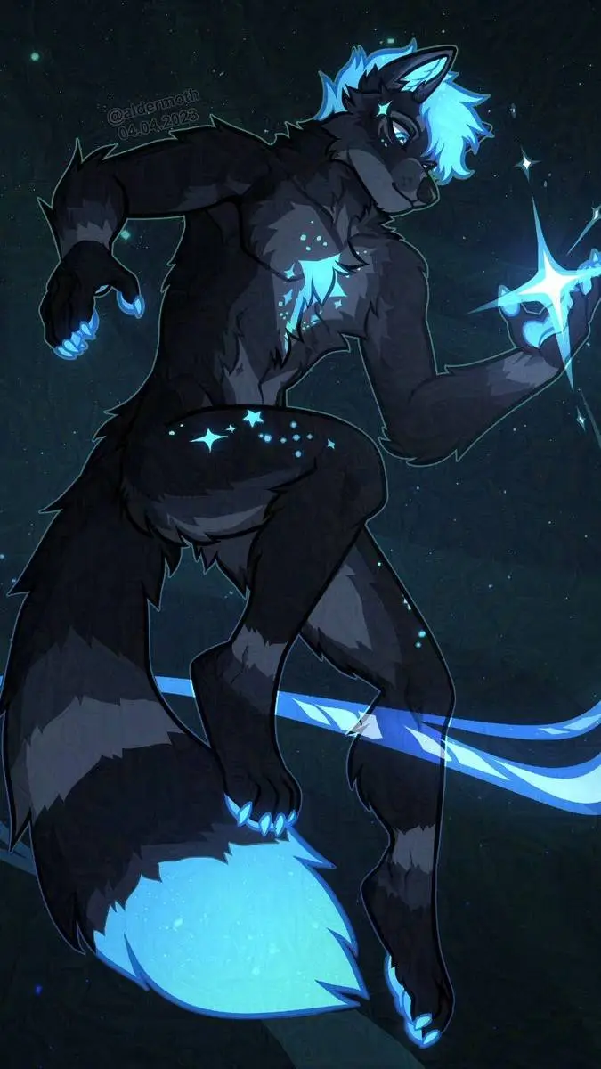 ai character: Moonlight background