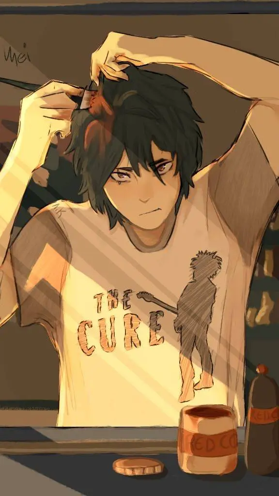 ai character: Eijiro - Hair Dye background