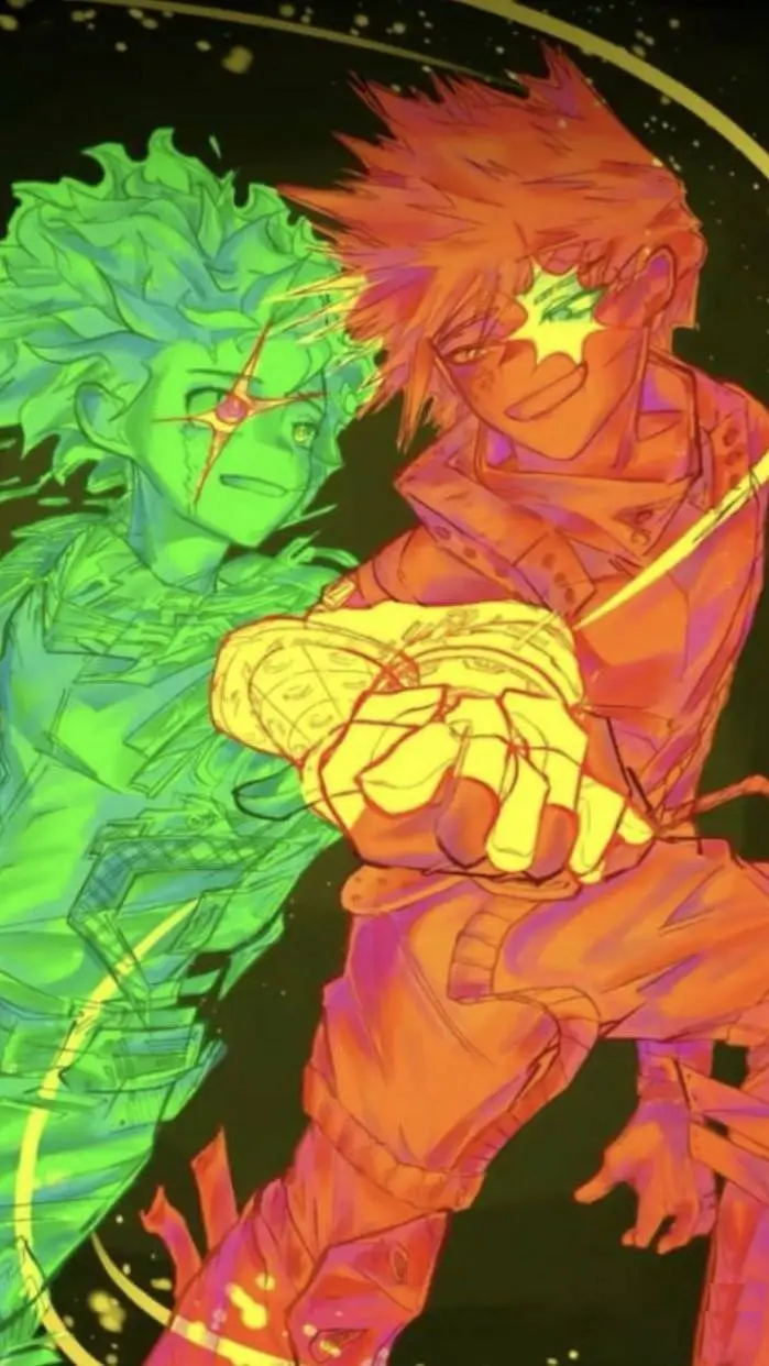 ai character: BakuDeku - Park background