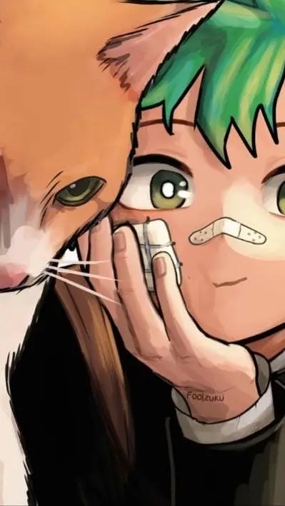 ai character: Izuku - Cats background