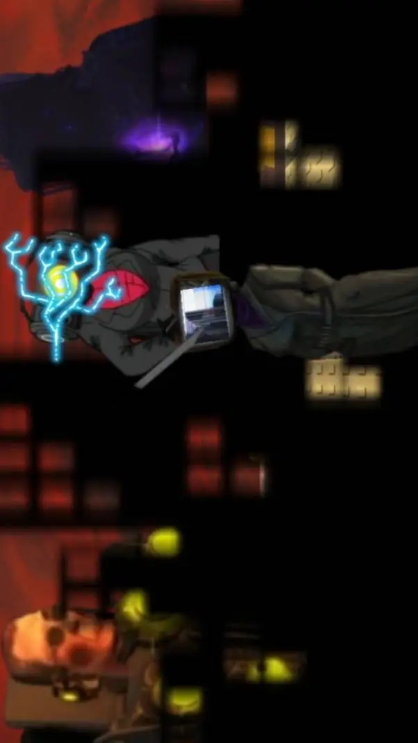 ai character: Speakerwoman ate u background