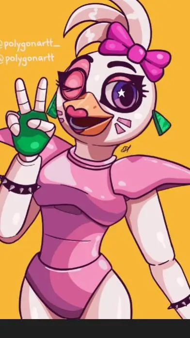 ai character: Glamrock chica background