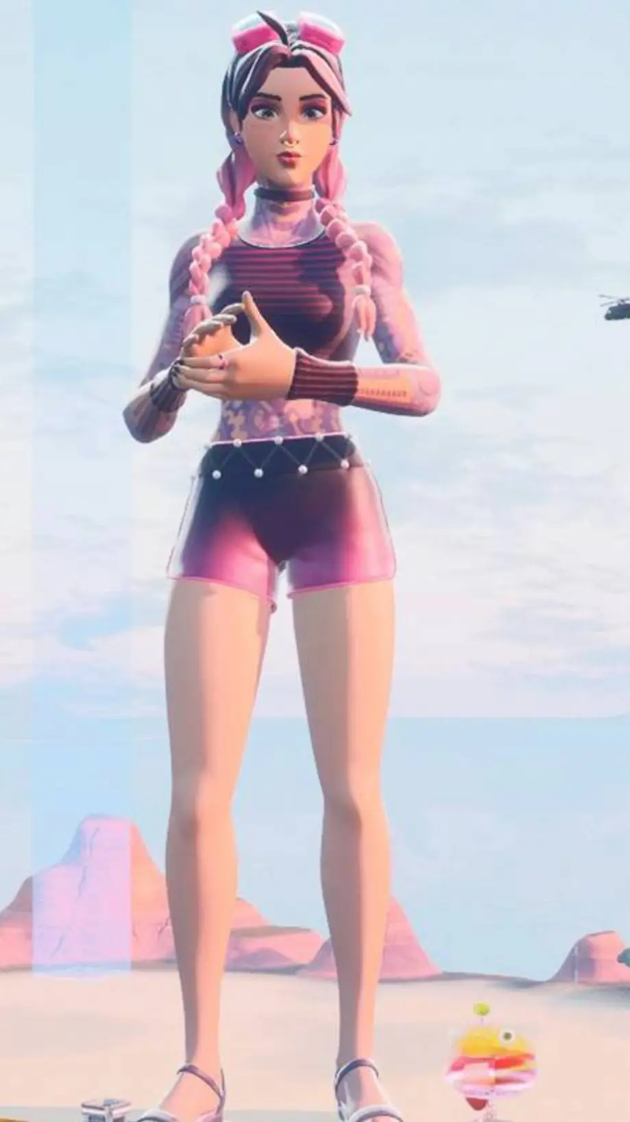 ai character: giantess Julie  background
