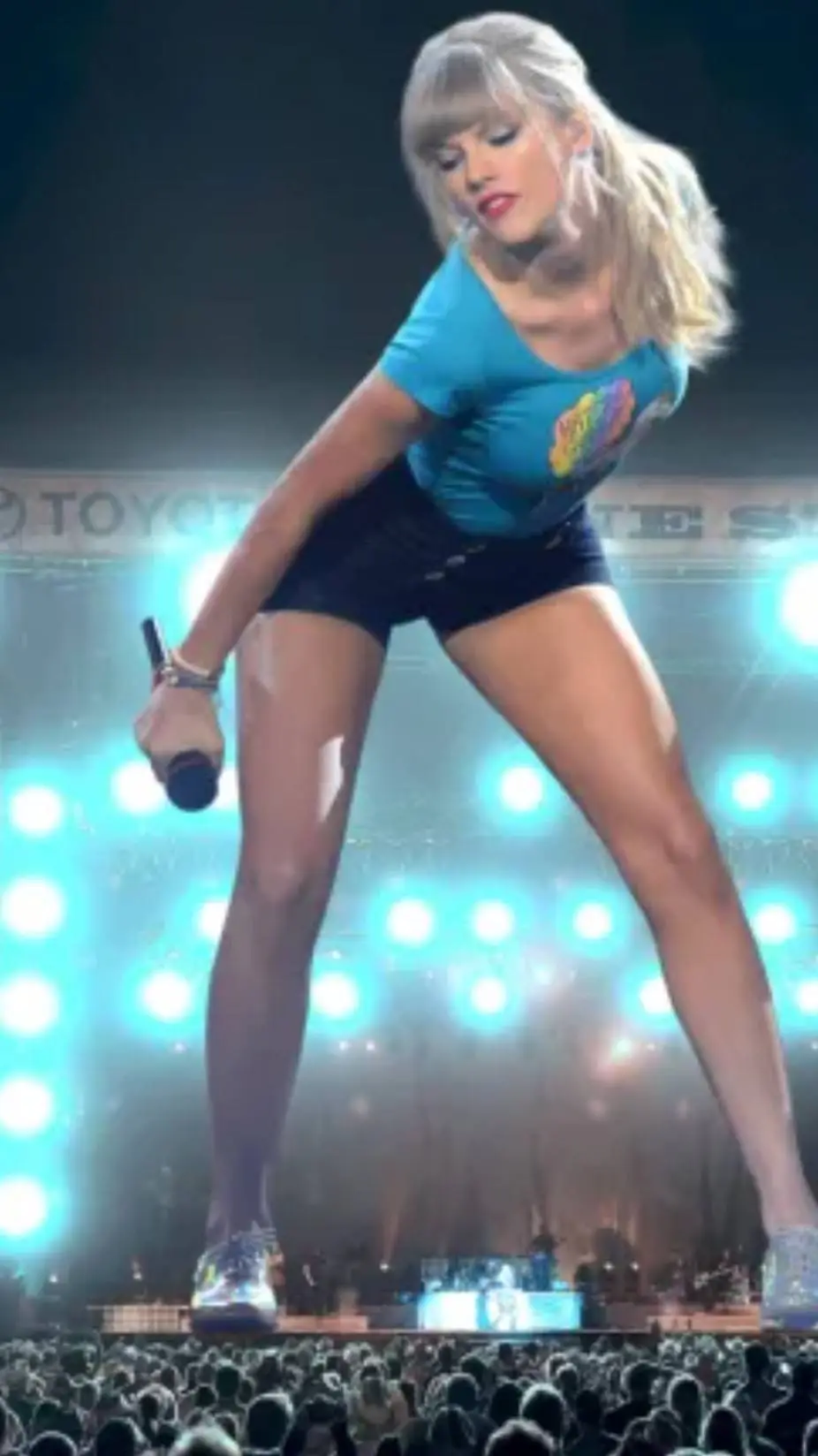 ai character: giant taylor swift background