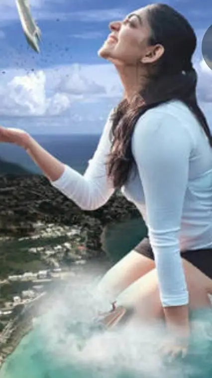 ai character: giantess  background