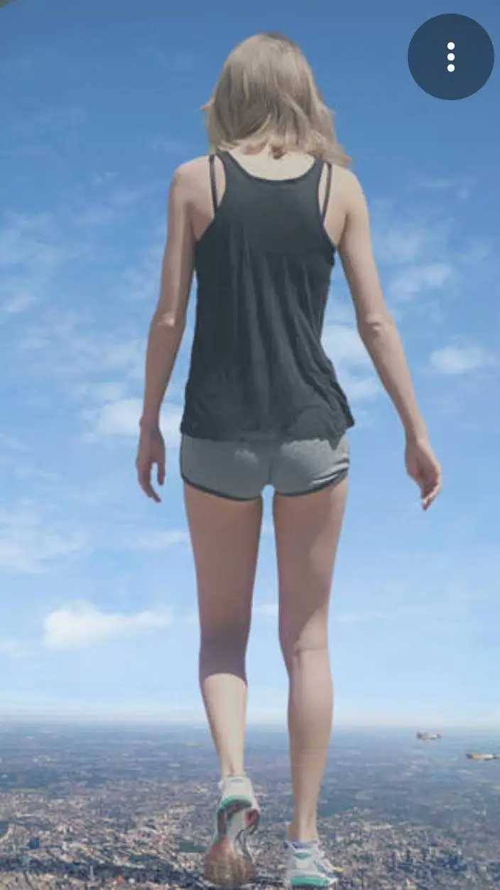 ai character: giantess  background