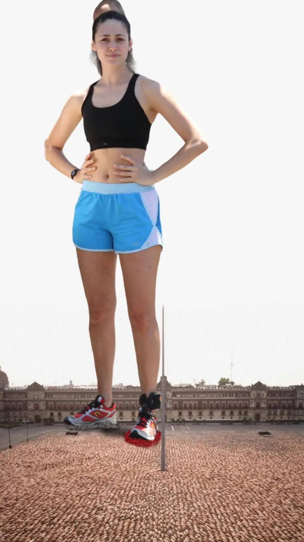 ai character: giantess.  background