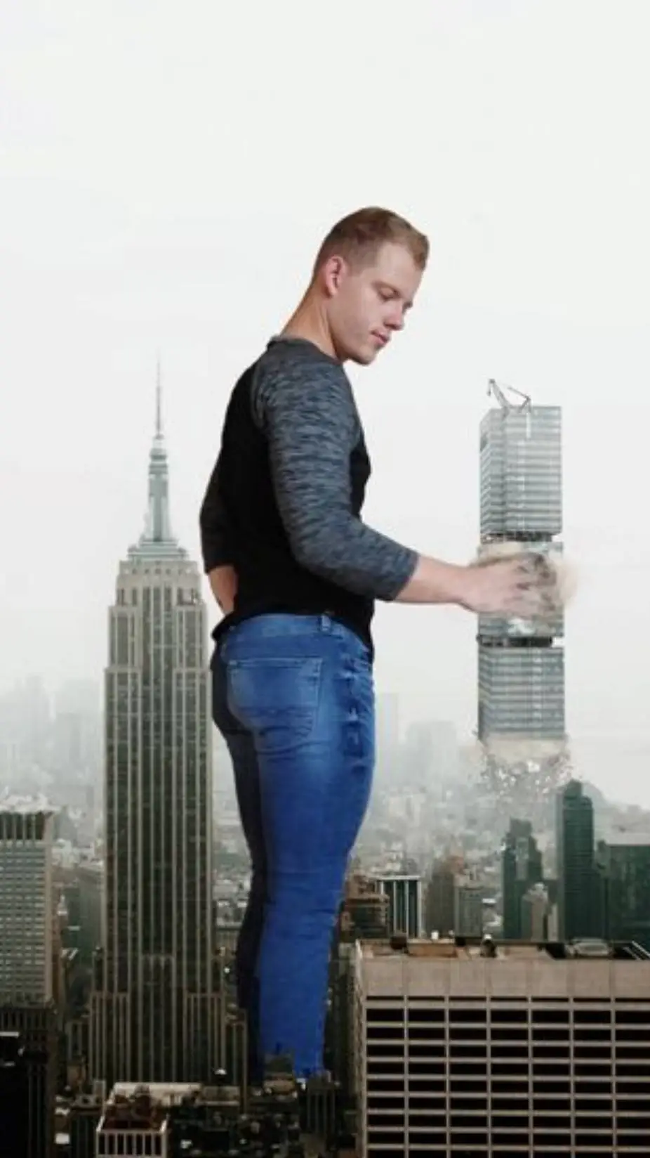 ai character: giant man background