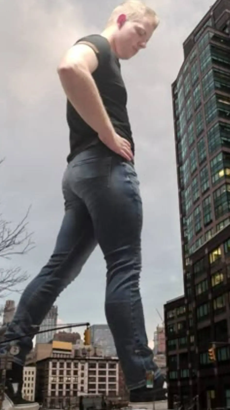 ai character: giant man background