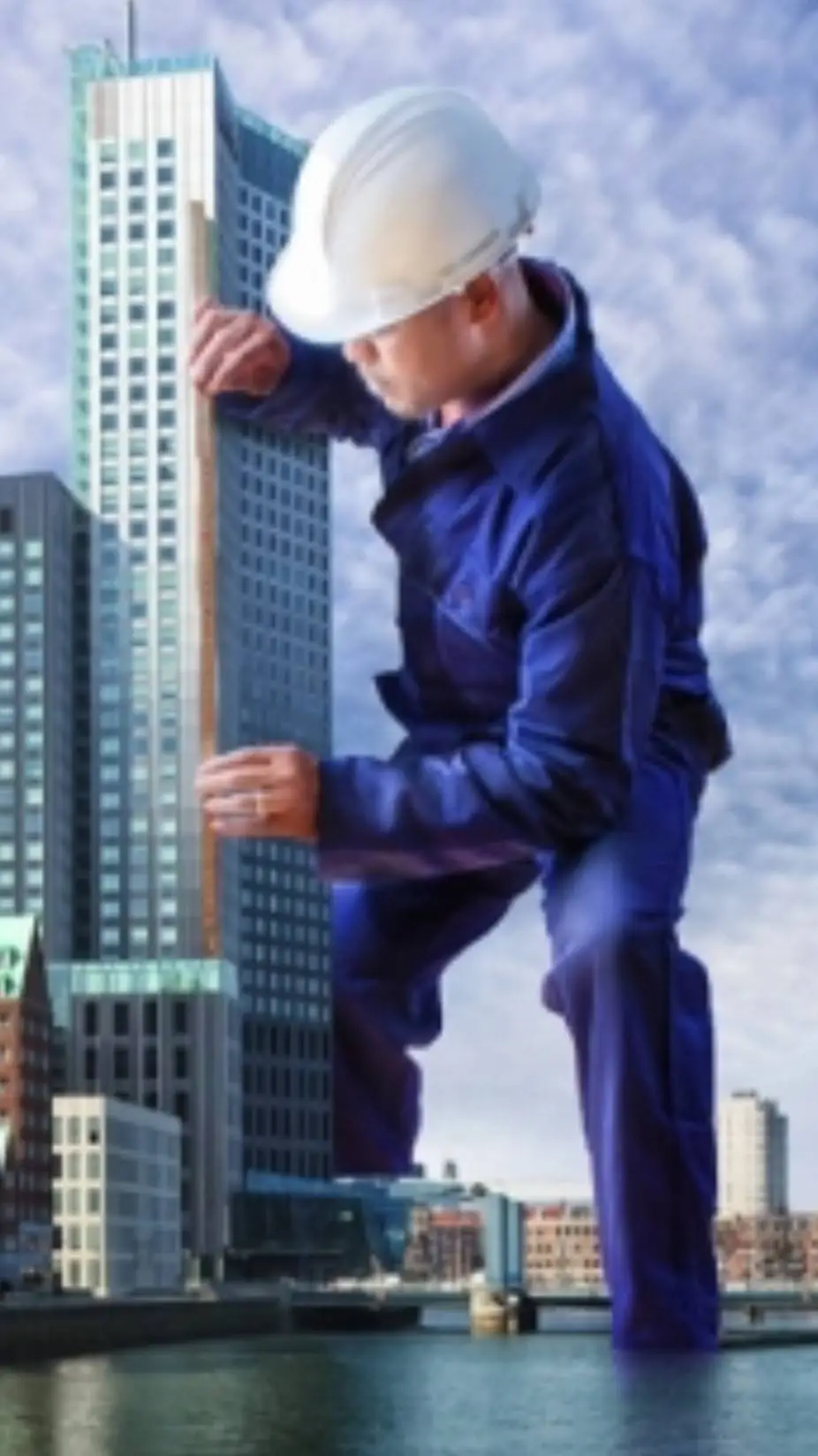 ai character: giant man background