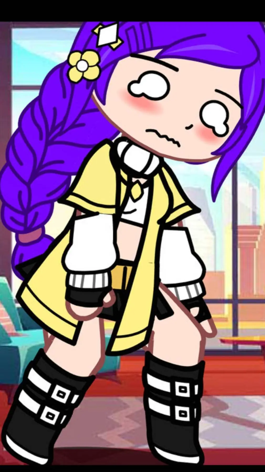 ai character: giantess rumi background