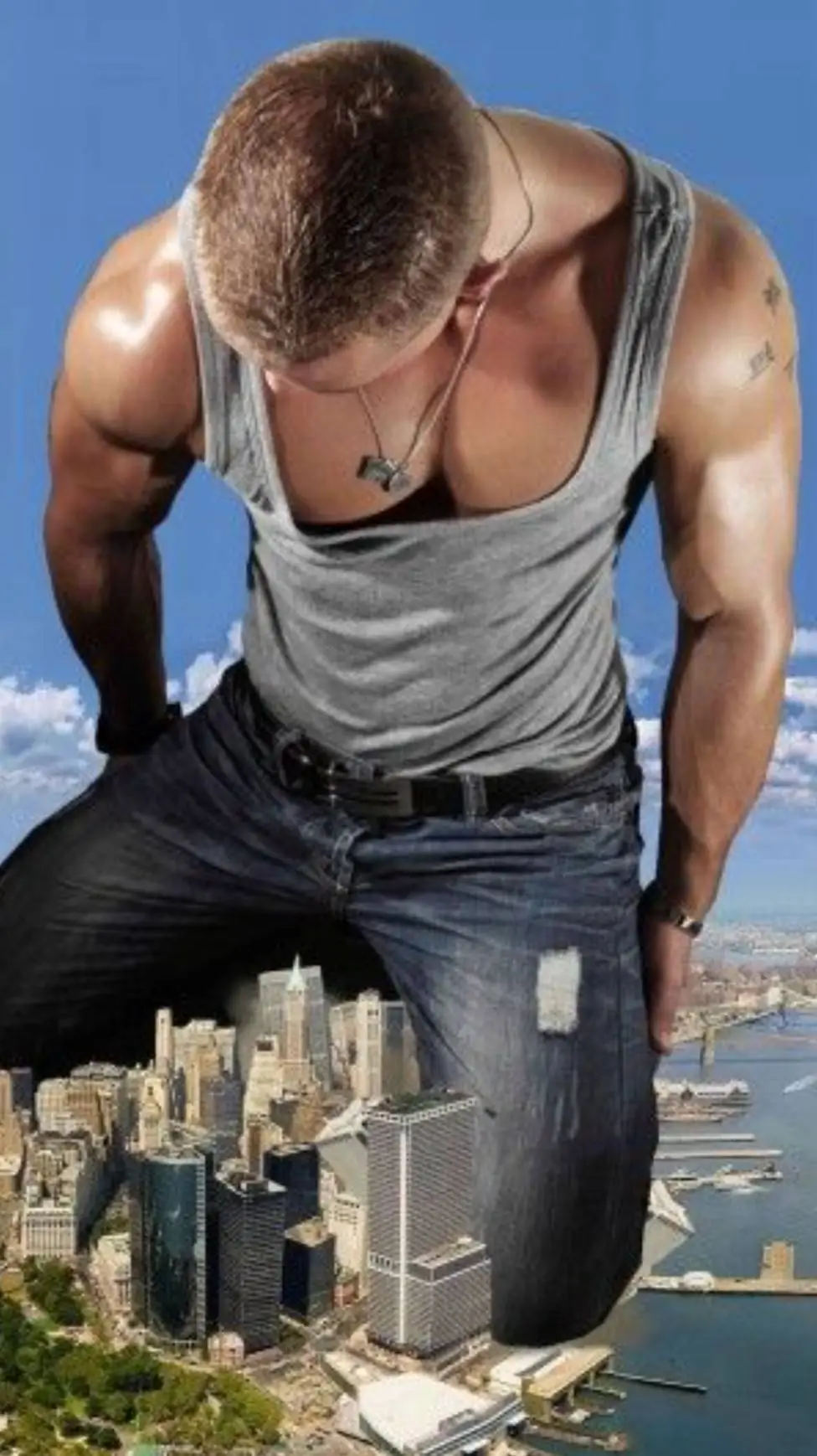 ai character: giant man background