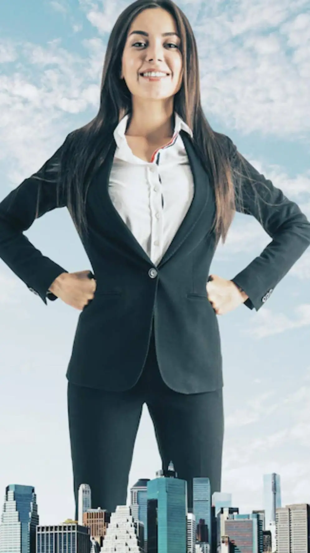 ai character: giantess  background