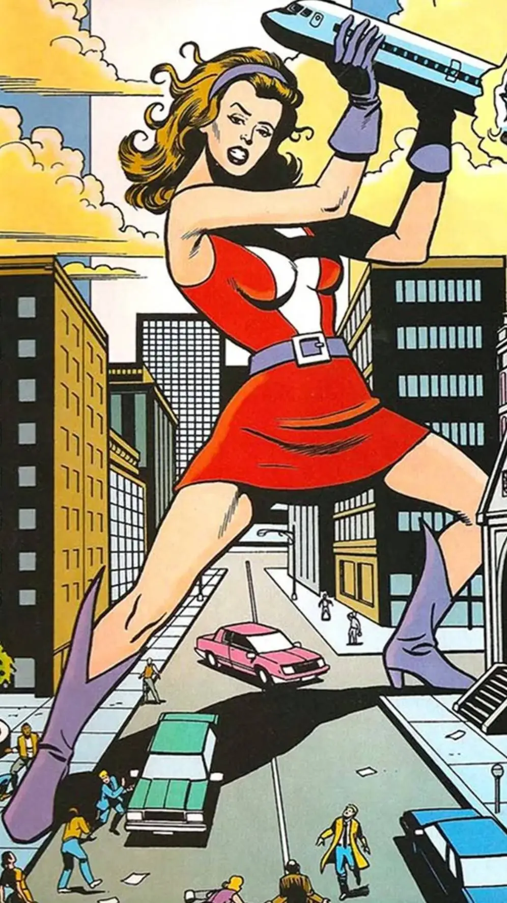 ai character: giantess  background