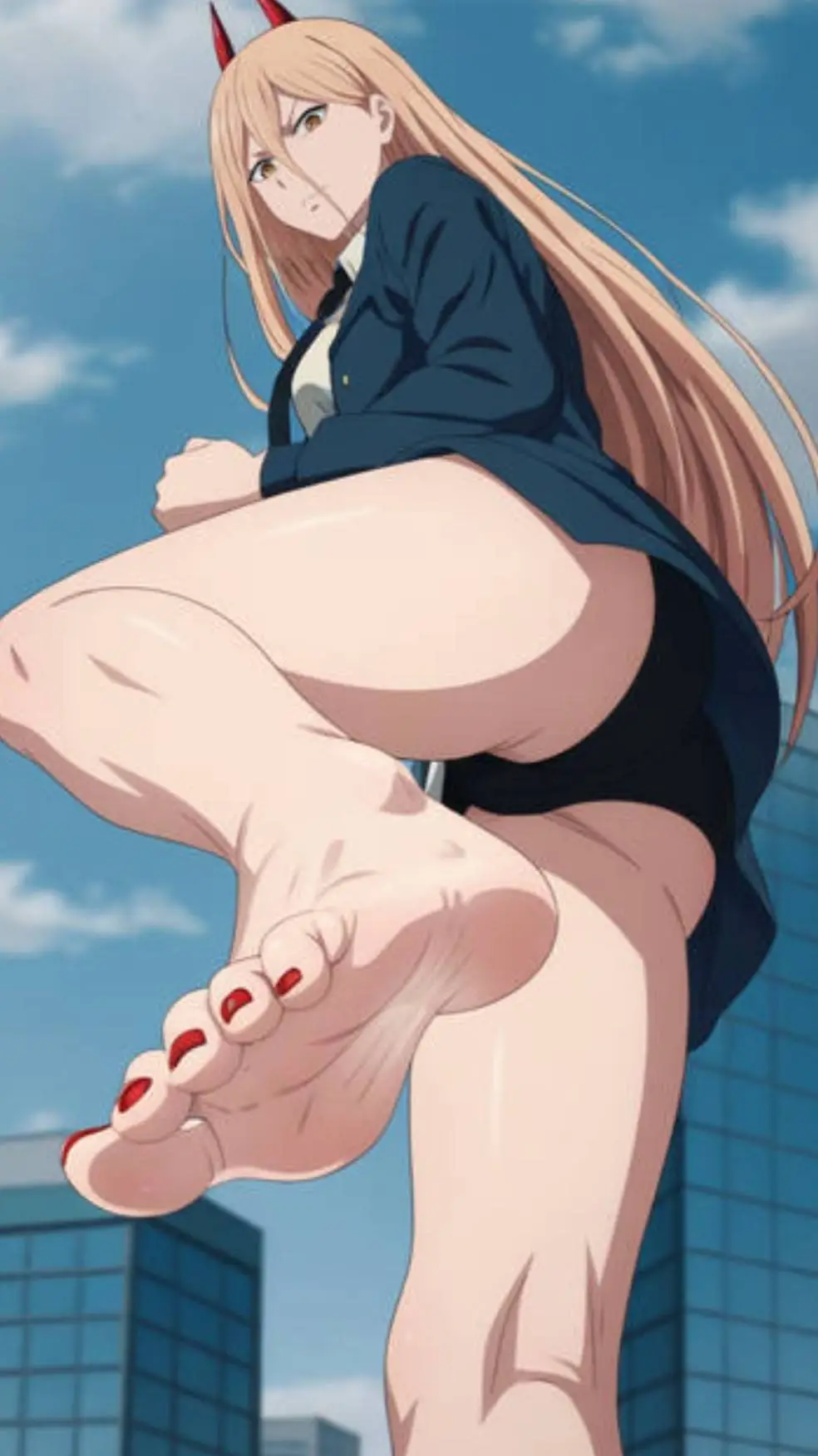 ai character: giantess power background