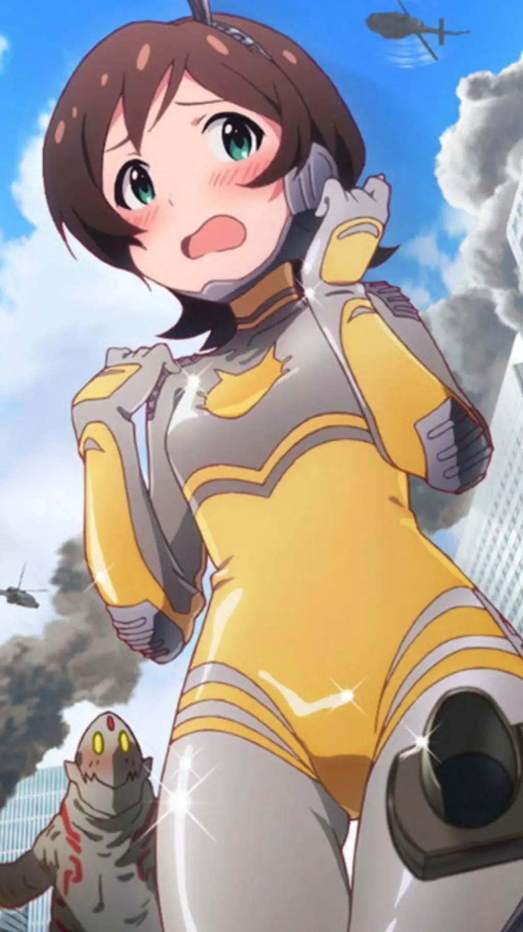 ai character: giantess  background