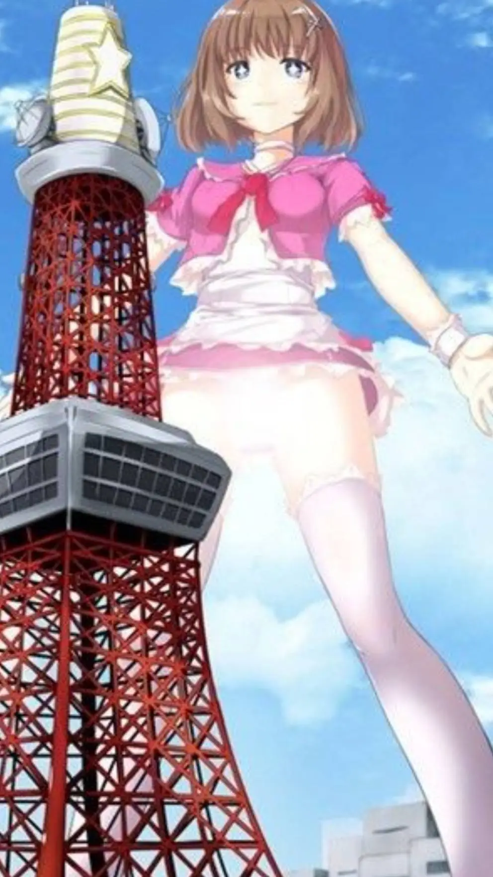 ai character: giantess  background