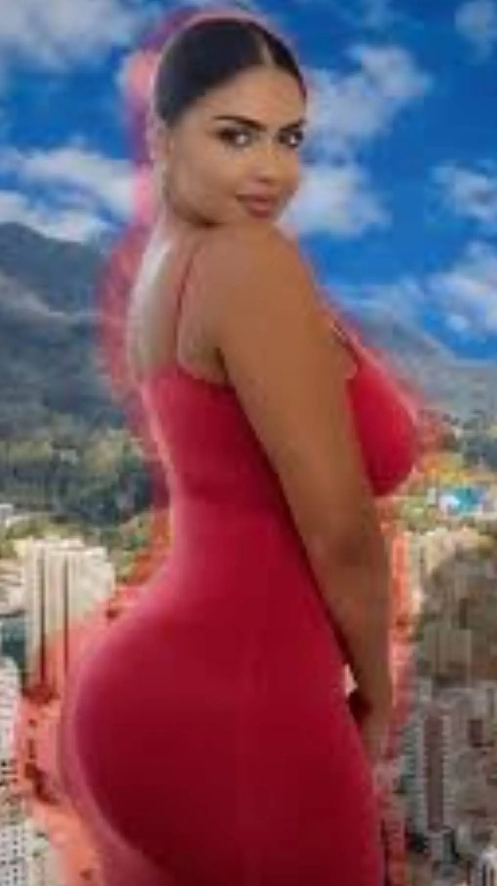 ai character: giantess  background