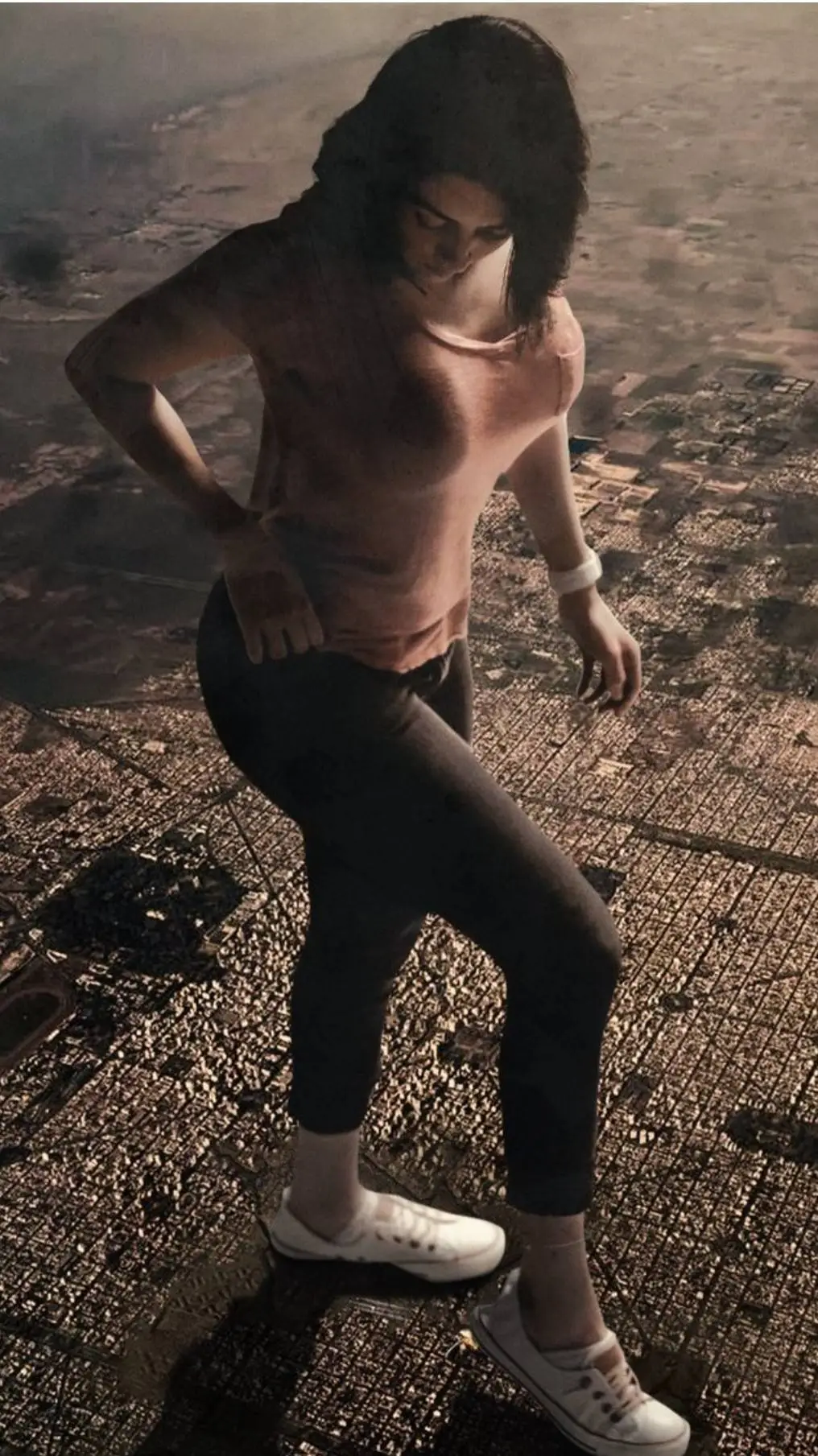 ai character: giantess  background